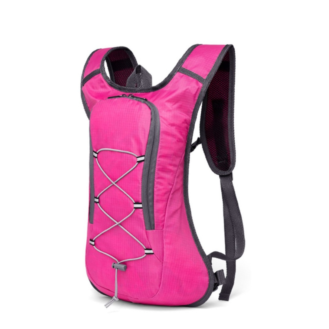 (28x43cm) Wasserabweisender Outdoor Velo Fahrrad Wander Rucksack - Pink
