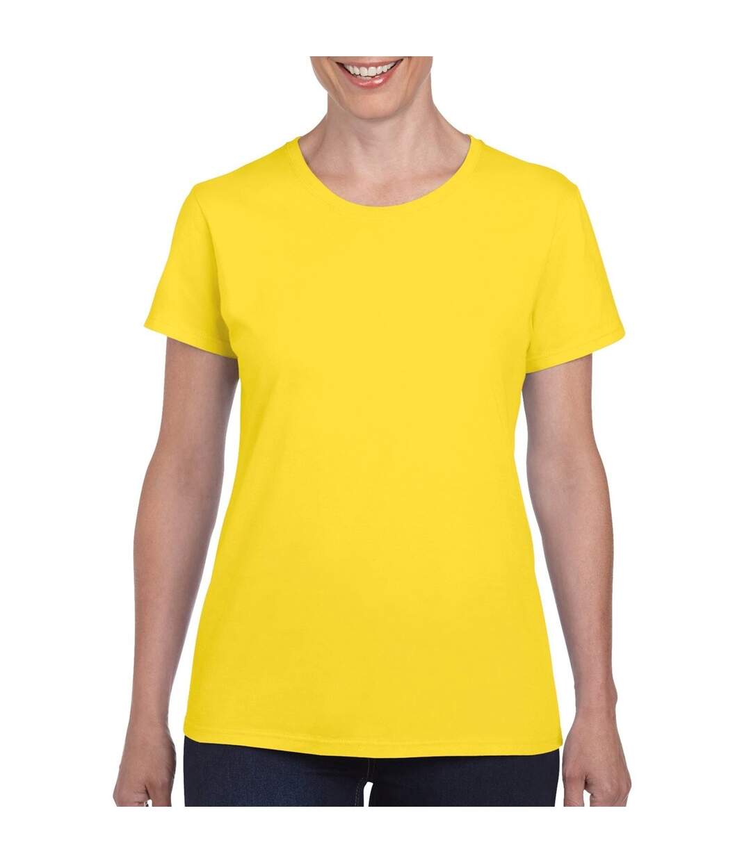 Gildan - T-shirt à manches courtes coupe féminine - Femme (Jaune) - UTBC2665