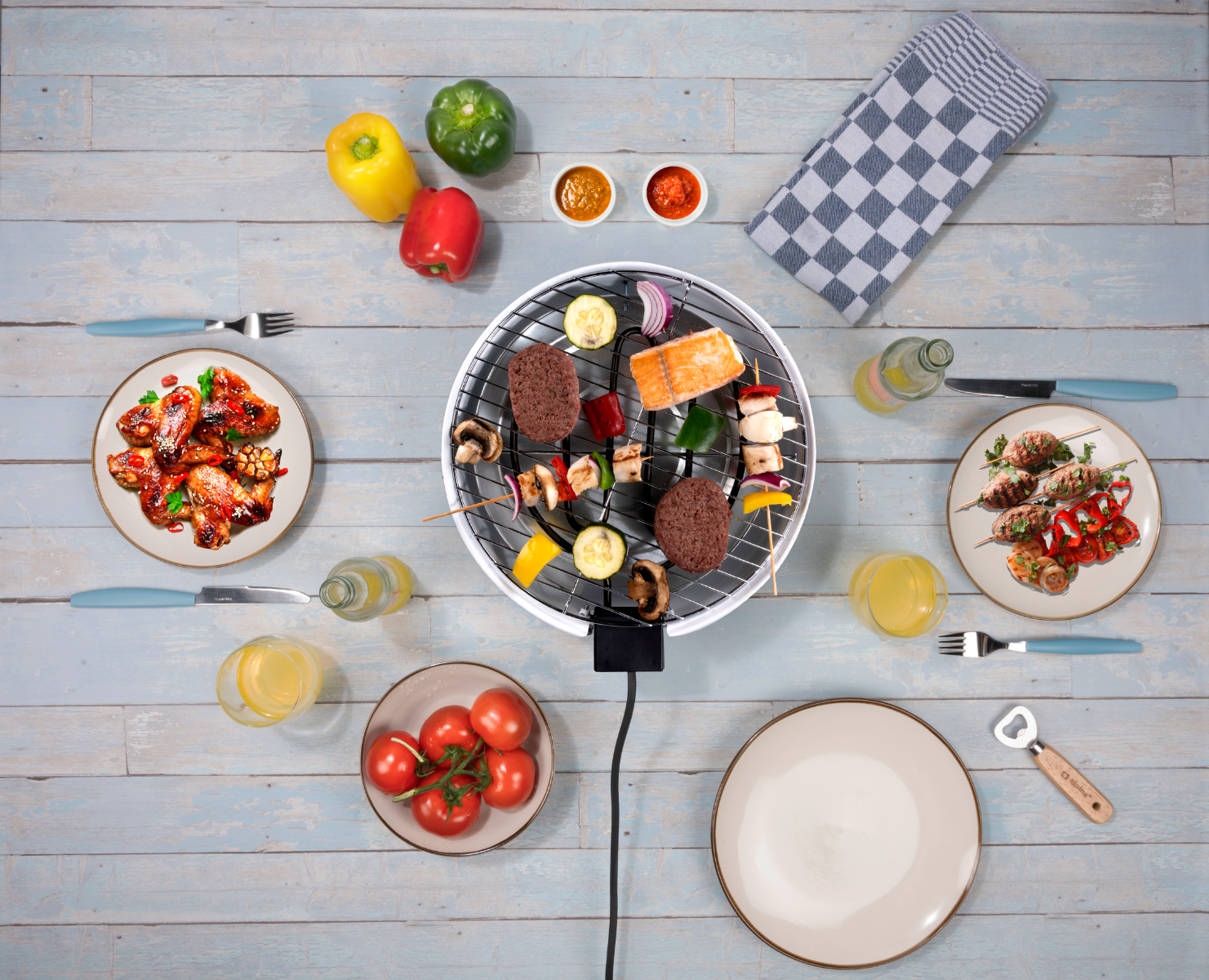 Alpina Elektrische ronde tafel BBQ 18209