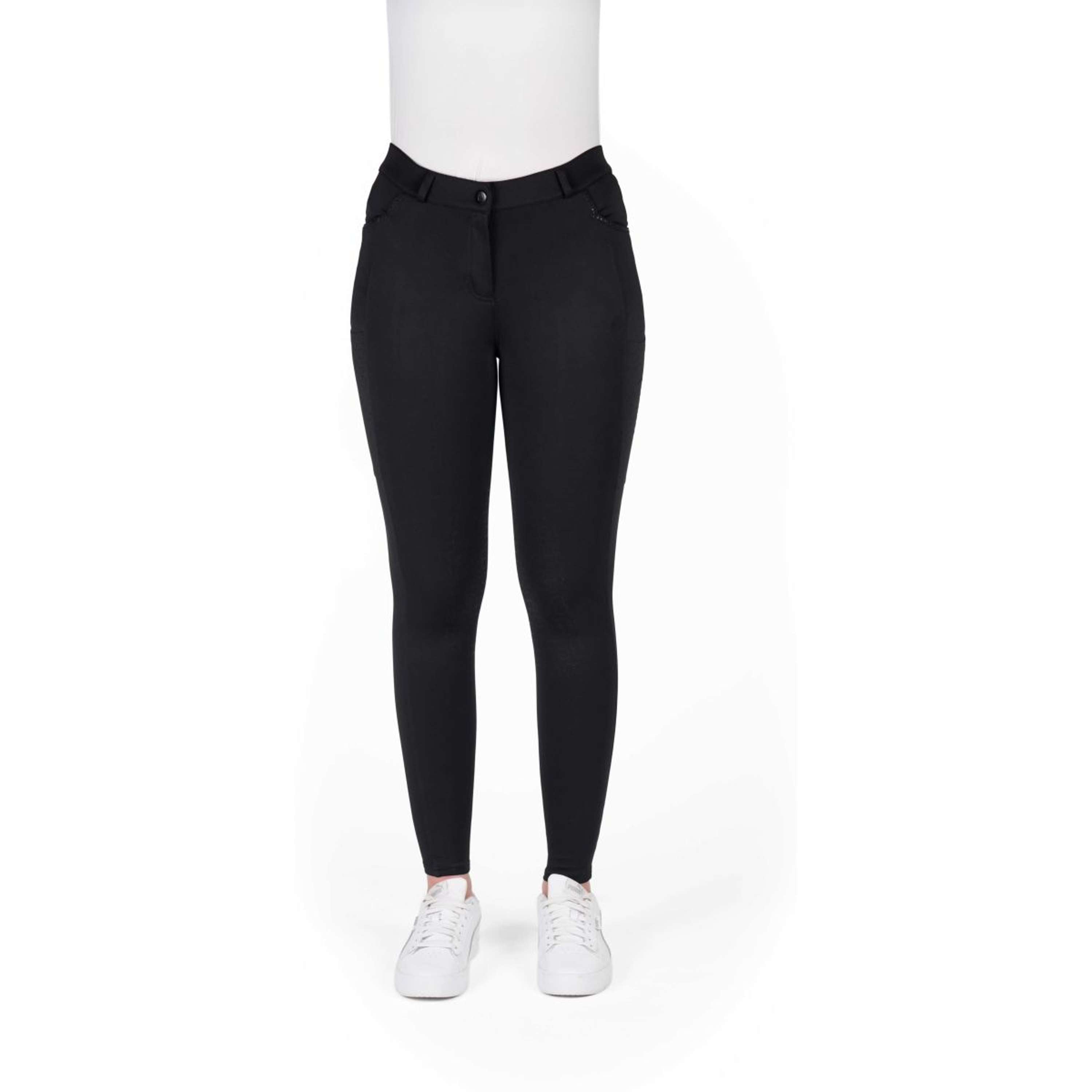 EQUITHÈME Rijbroek Capucine Full Grip Zwart