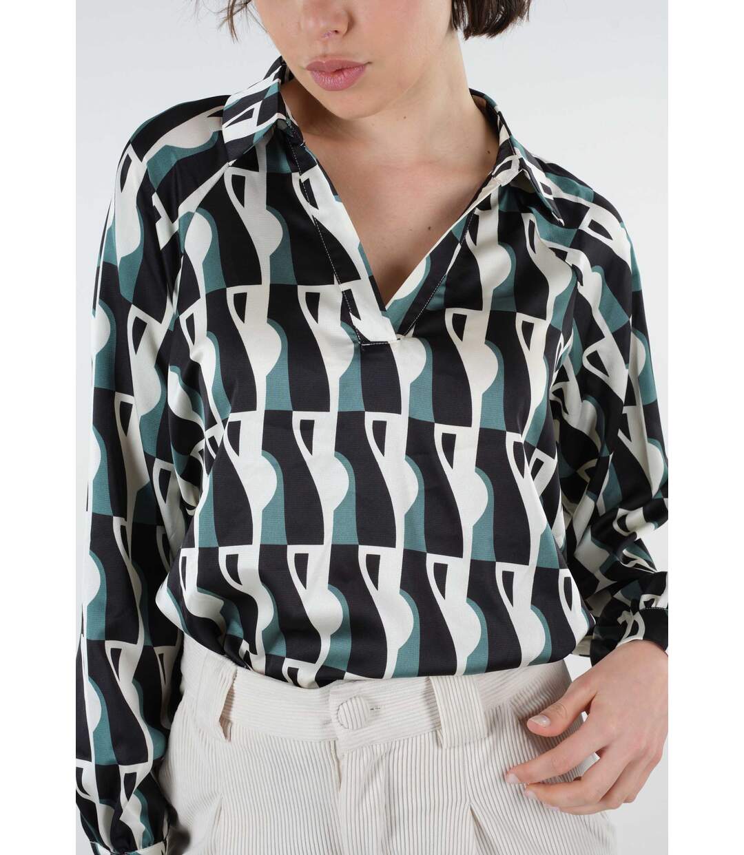 Blouse imprimé géometrique TORRY