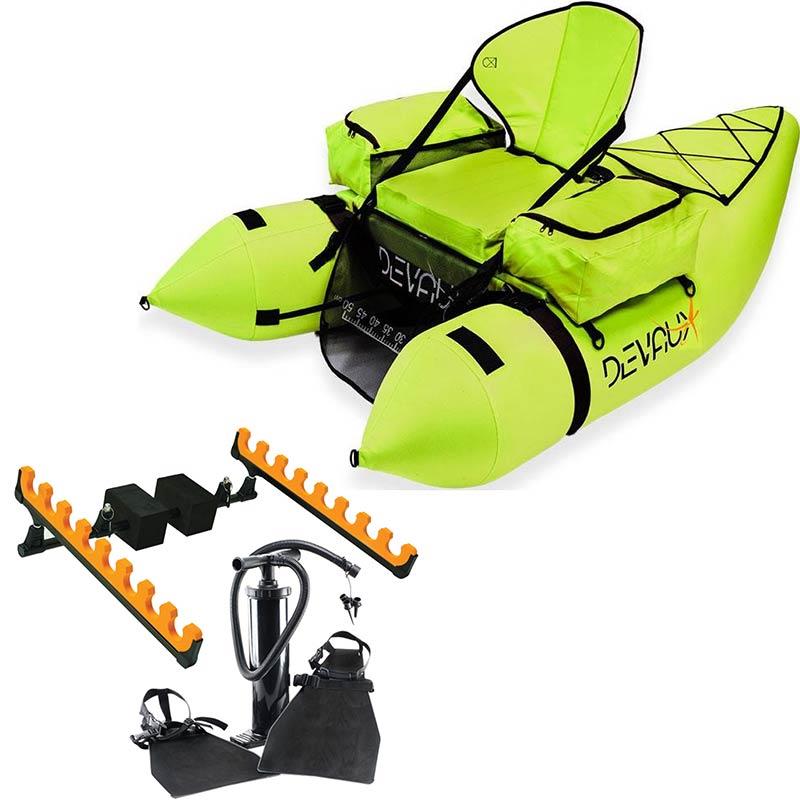 Pack Float Tube Devaux Kayak Tube Cap-V2000 Chartreuse