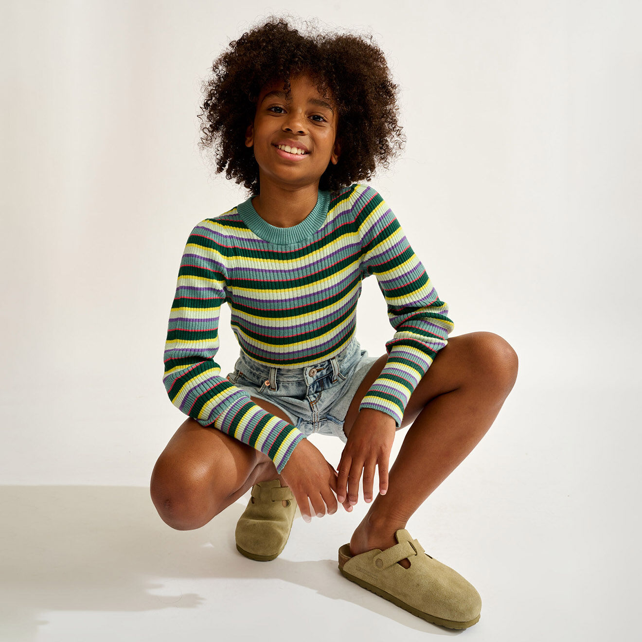 Bellerose Pull Gemca rayé multicolore