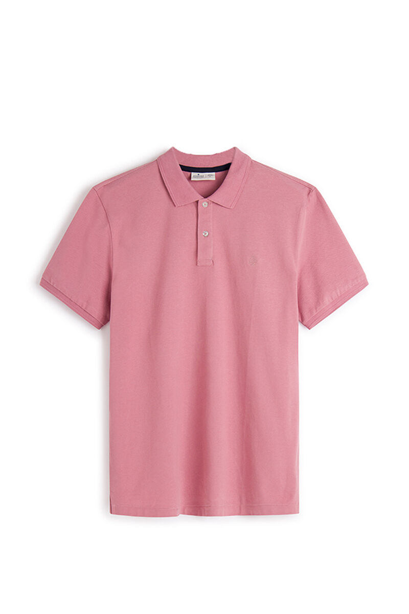 Polo básica em piqué slim - roxa