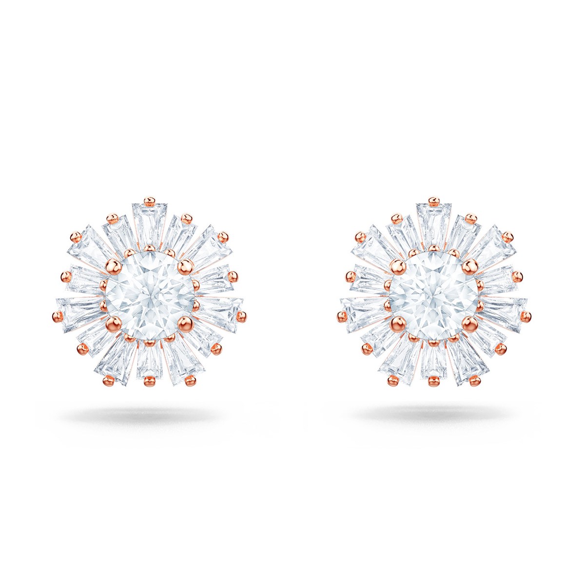 Boucles d'oreilles Swarovski Sunshine rosées