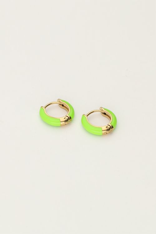 Candy kleine oorringen groen