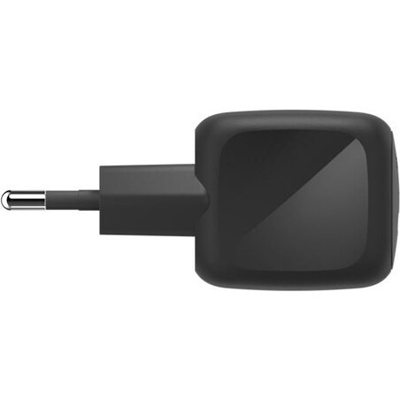 Chargeur pour téléphone mobile Belkin secteur USB-C 45W, avec câble d'un mètre USB-C vers USB-C inclus, noir.