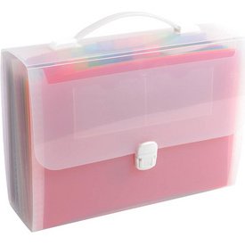 Trieur valisette avec poignée 24 compartiments Crystal - A4 - Cristal