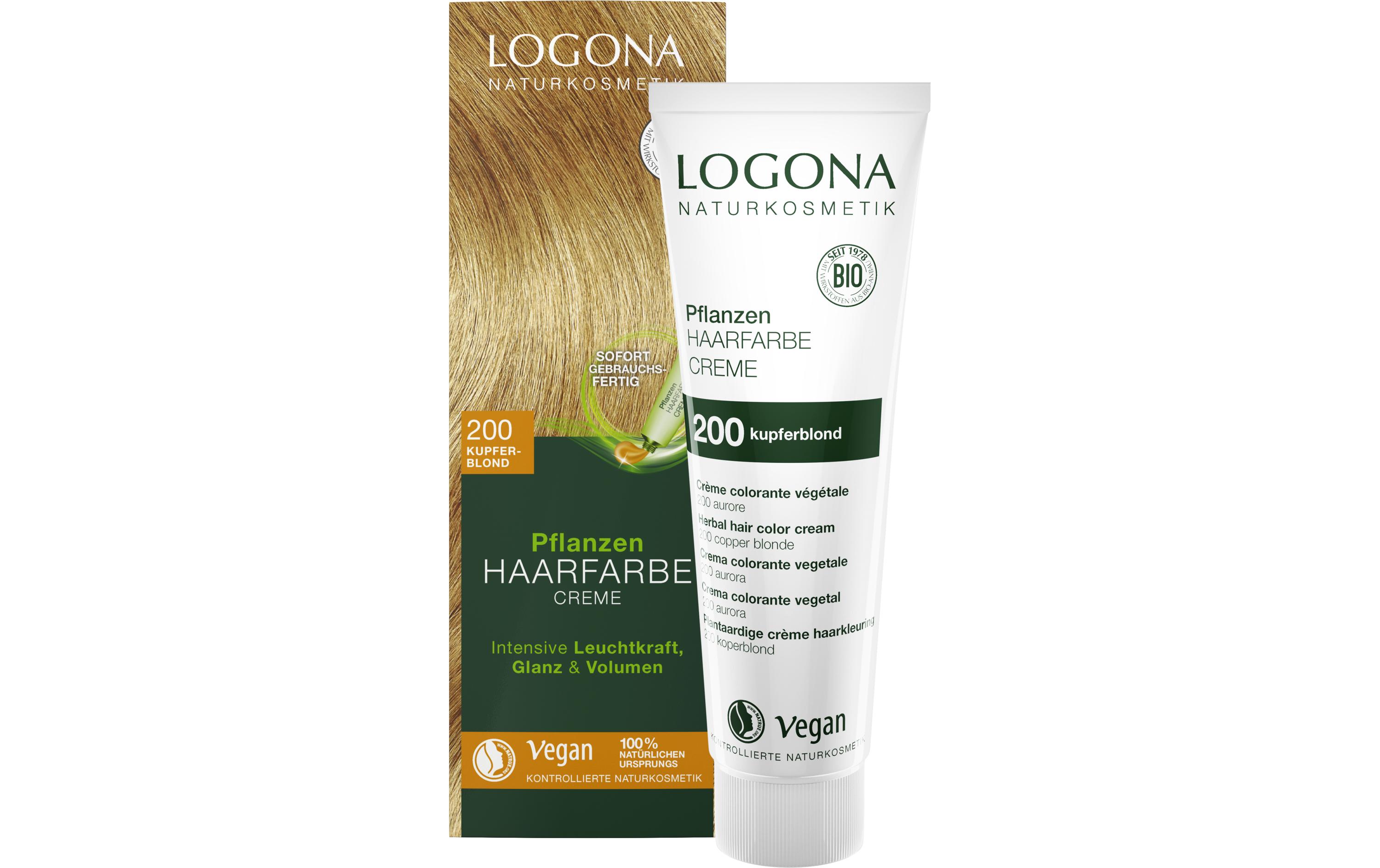 Haarcoloration PHF 200 Kupferblond 150 mlHaarfarbe-Creme natürlichen Ursprungs