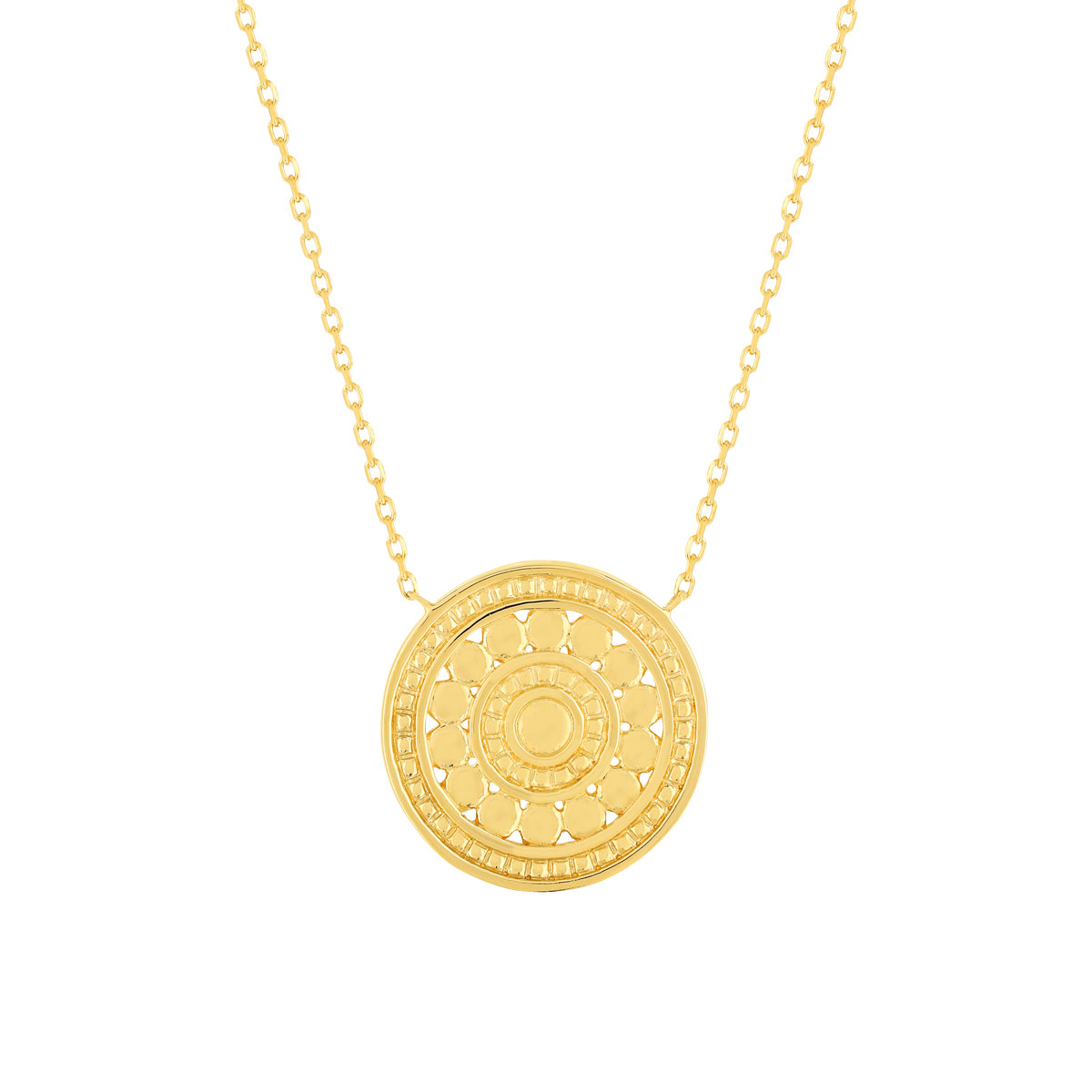 Collier plaque or medaille