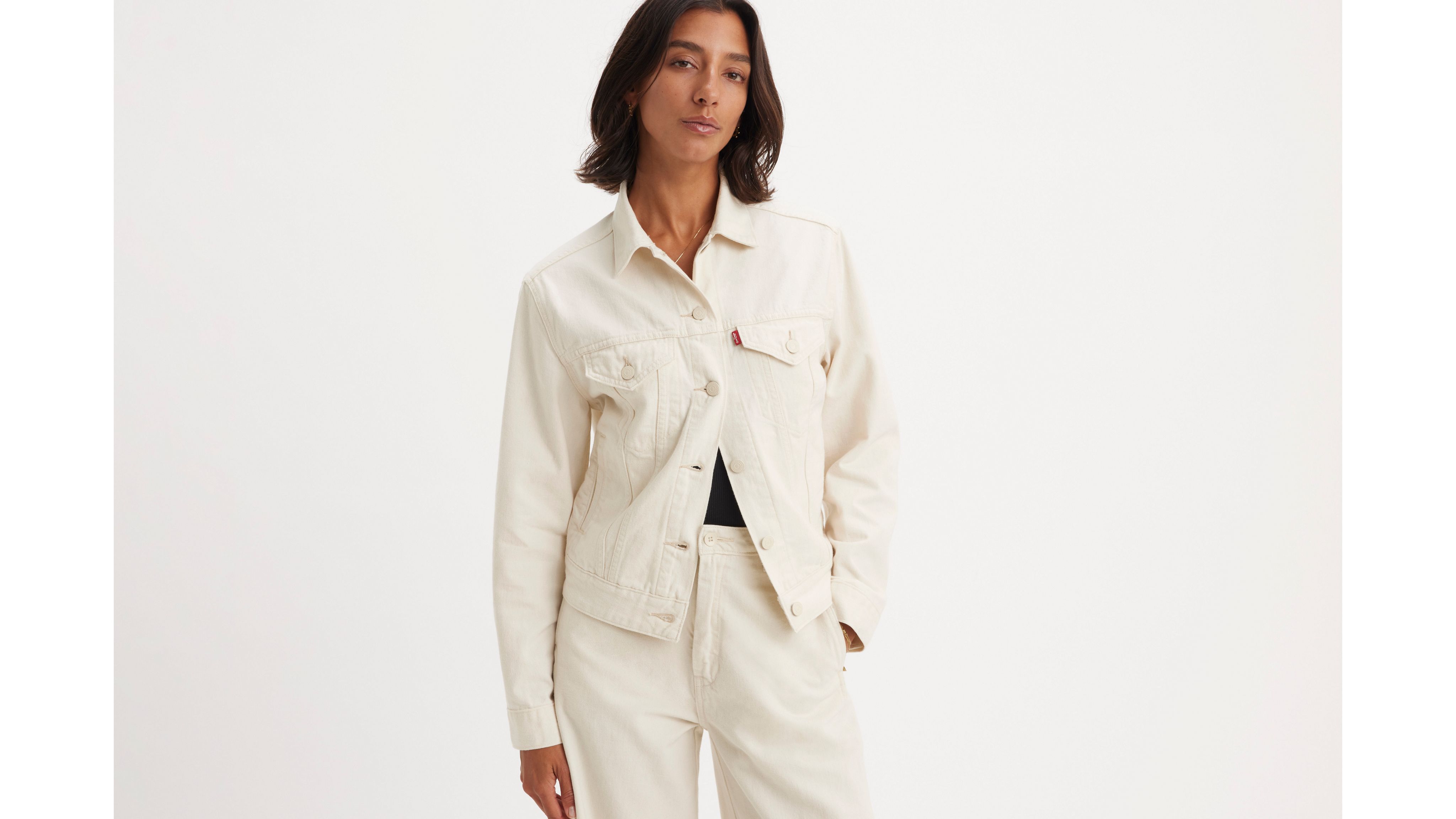 Levi's® WellThread® veste Trucker - Soft Ceramic - Blanc