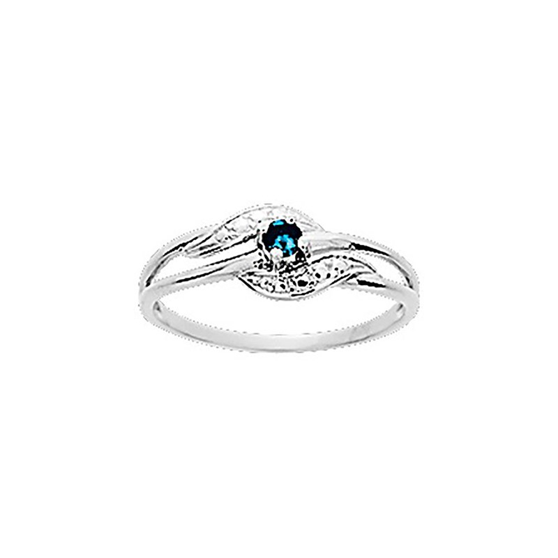 Bague femme - saphir - Or 9 Carats
