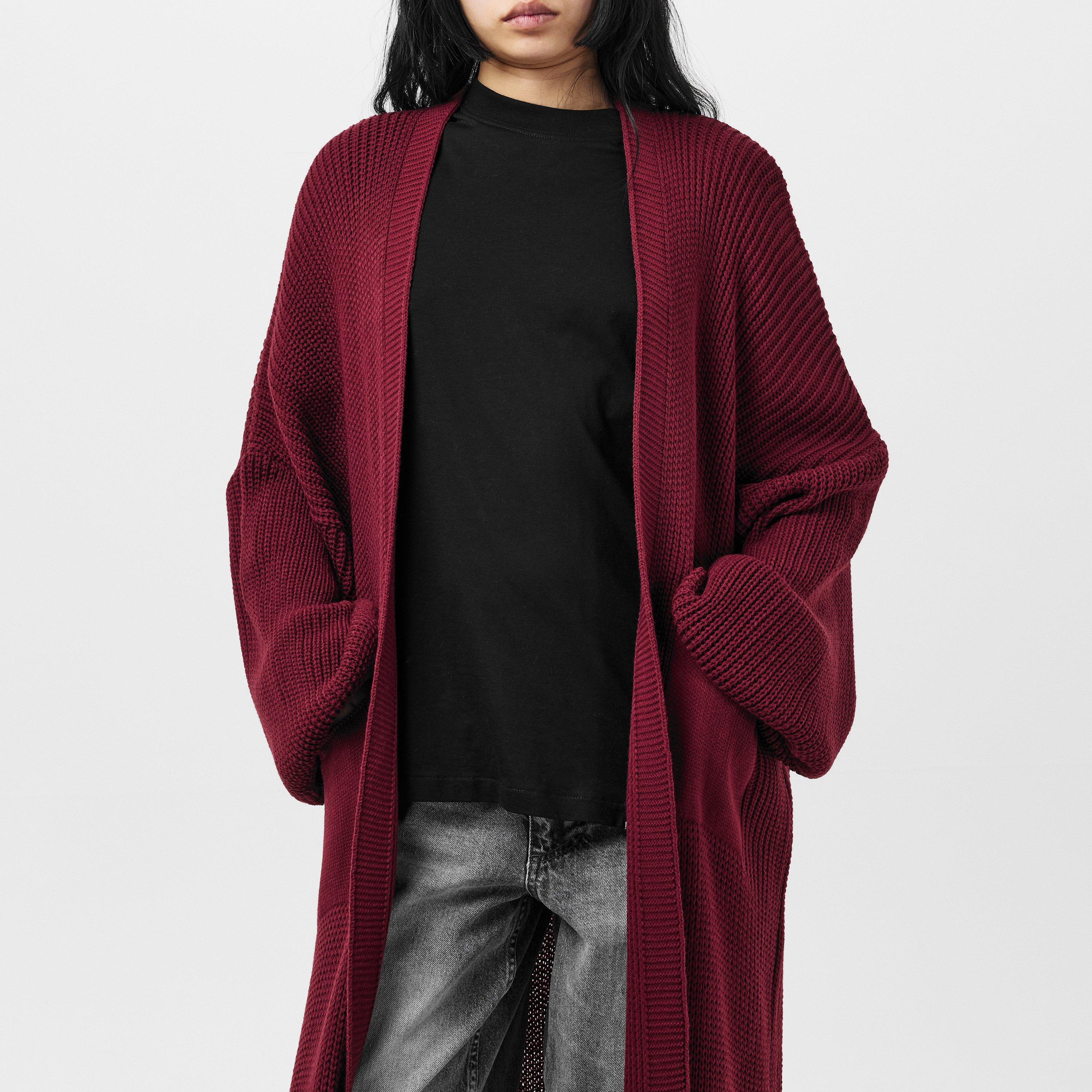 Missy Empire Balloon Sleeve Knitted Cardigan