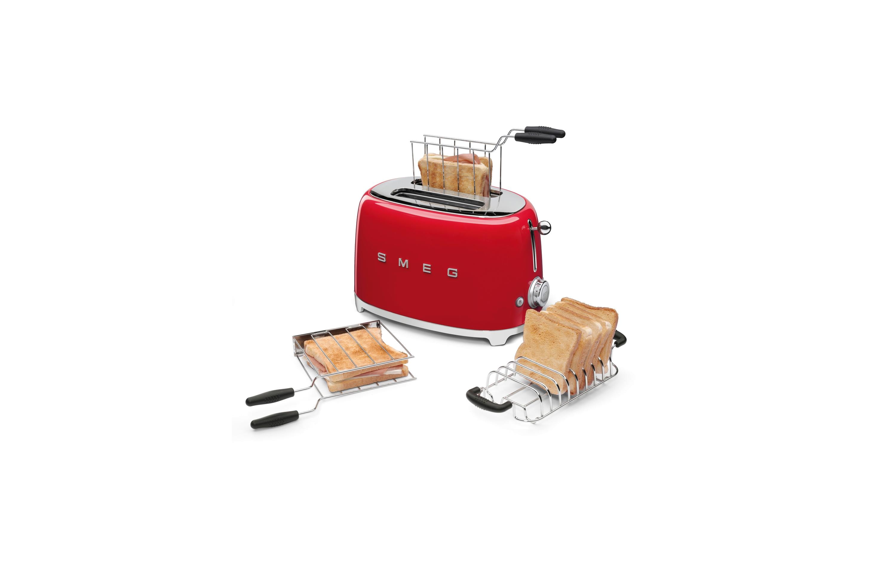 Brötchen Röstaufsatz TSBW01 SilbergrauToaster Aufsatz für SMEG 2 Schlitz Toaster