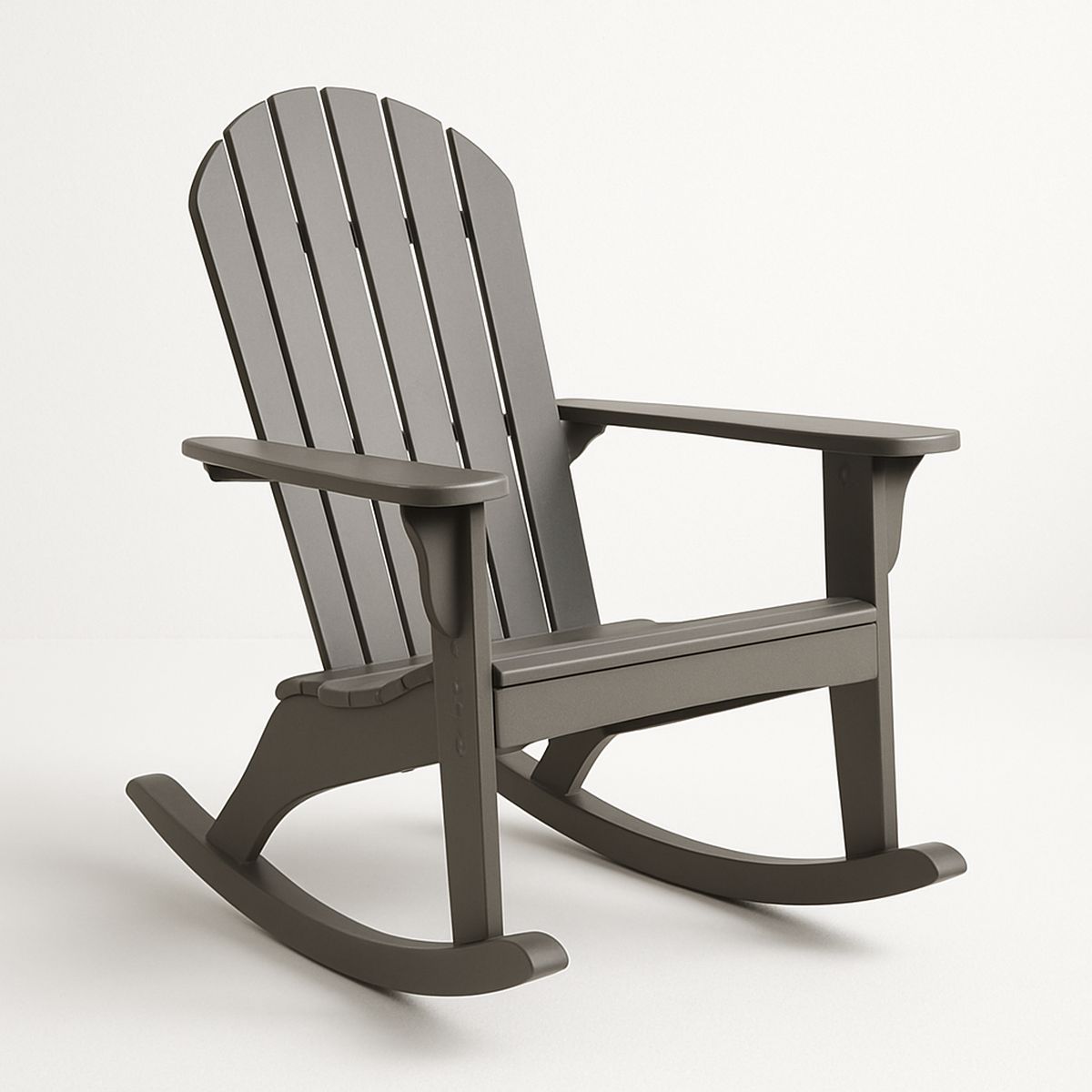 Polyethylen Schaukelstuhl Braun 90x76x100 cm