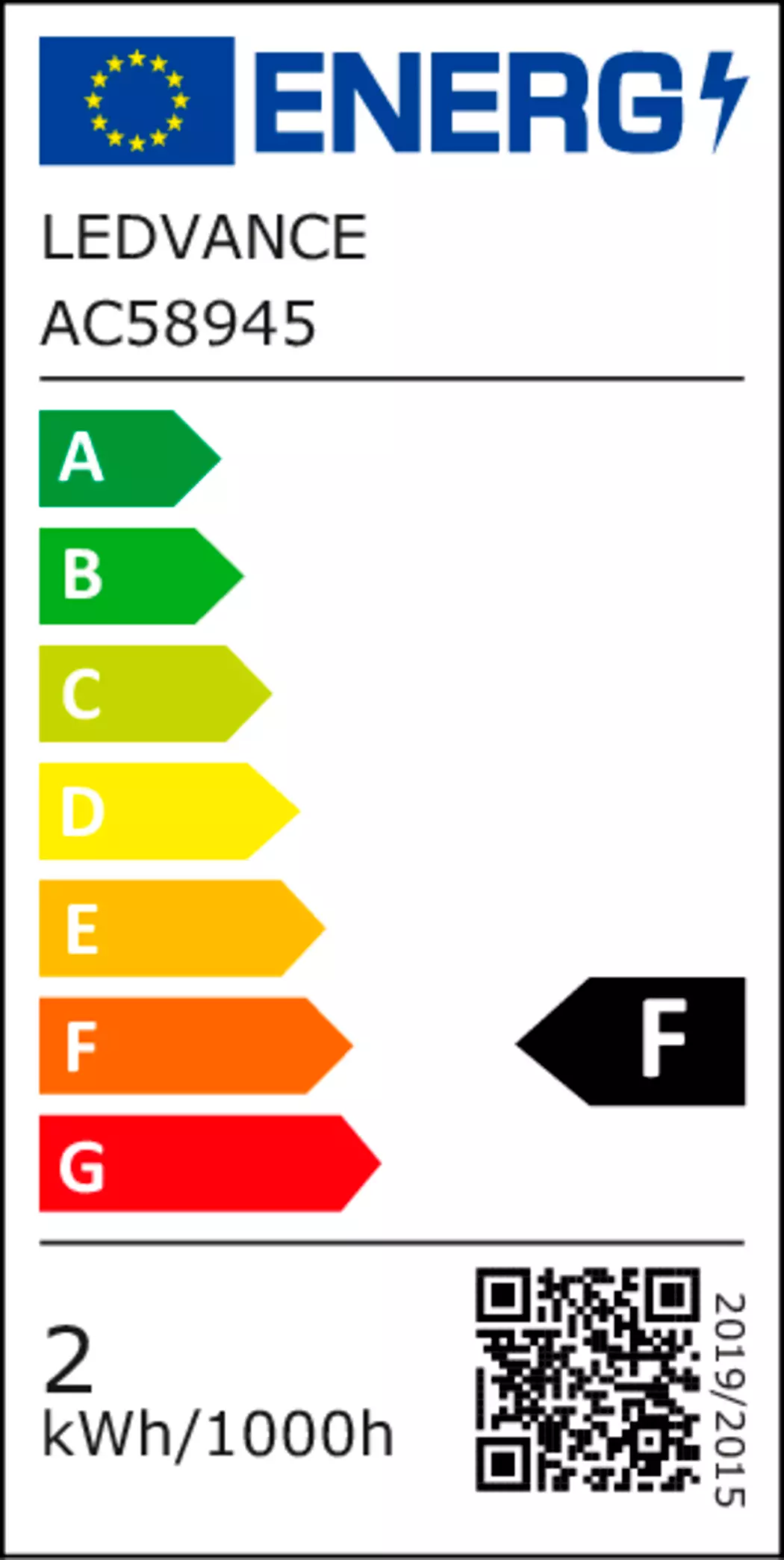 LED Stiftsockellampe G9/1,9 Watt/Energie F