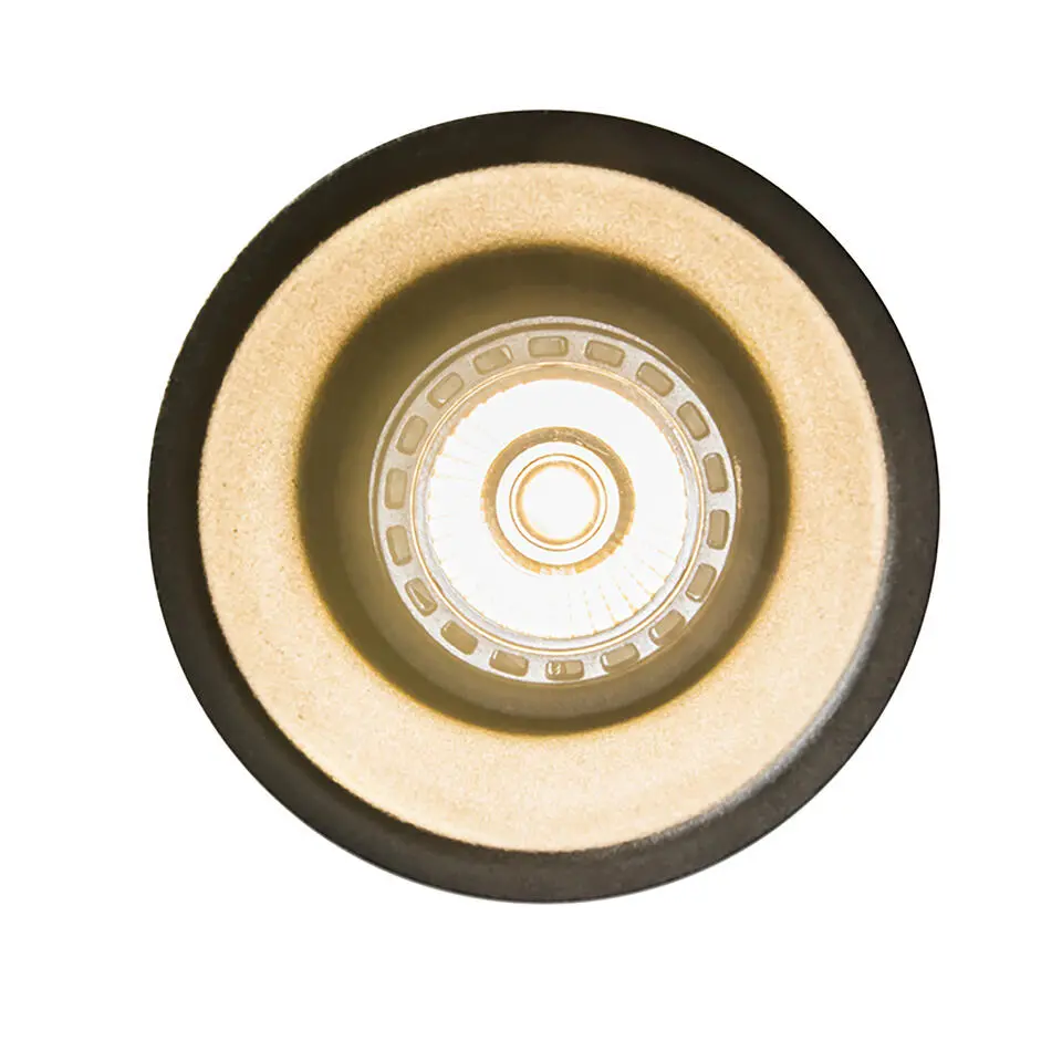 Qazqa inbouwspots dept zwart gu10