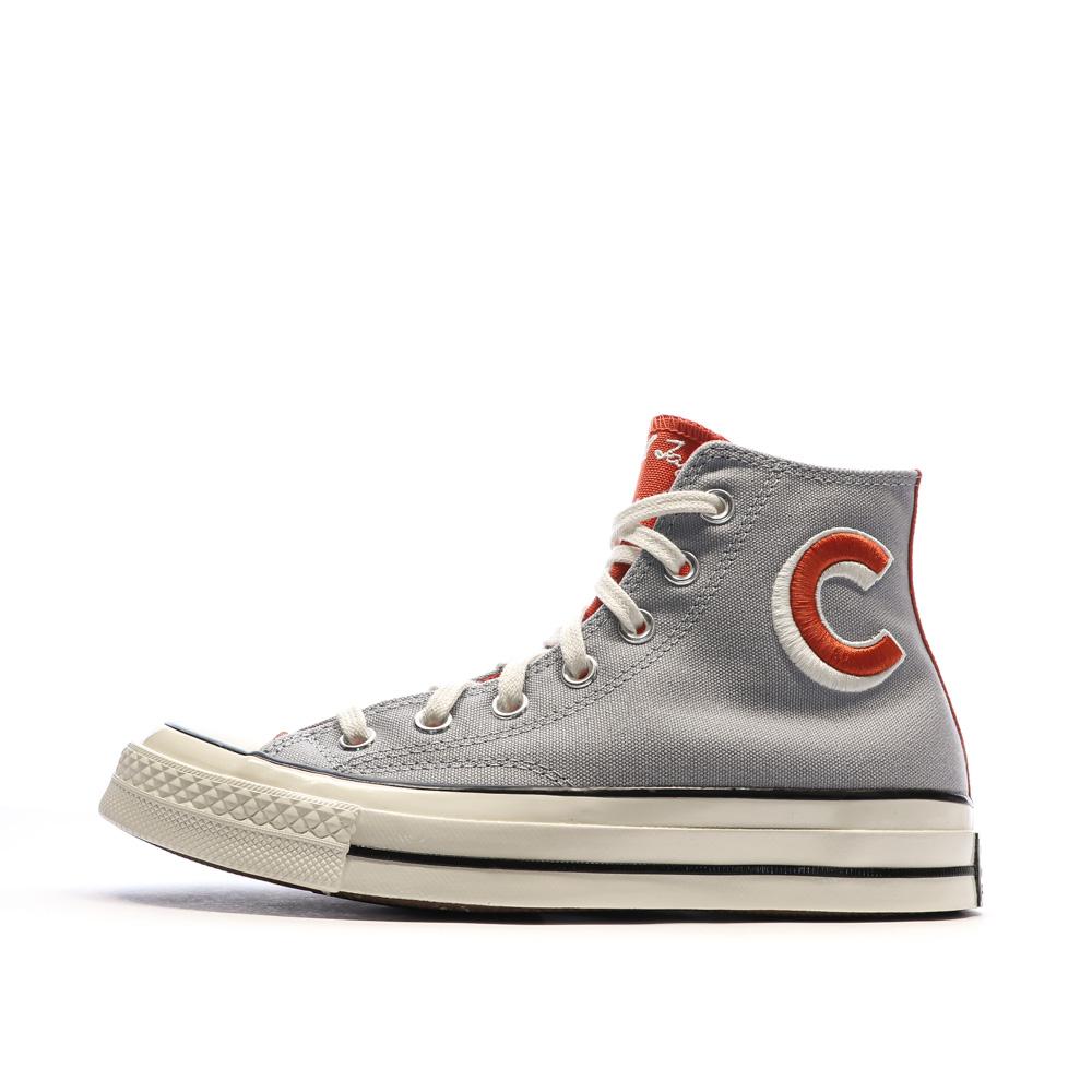 Converse Baskets Grises/Rouges Homme Converse Chuck 70 Letterman