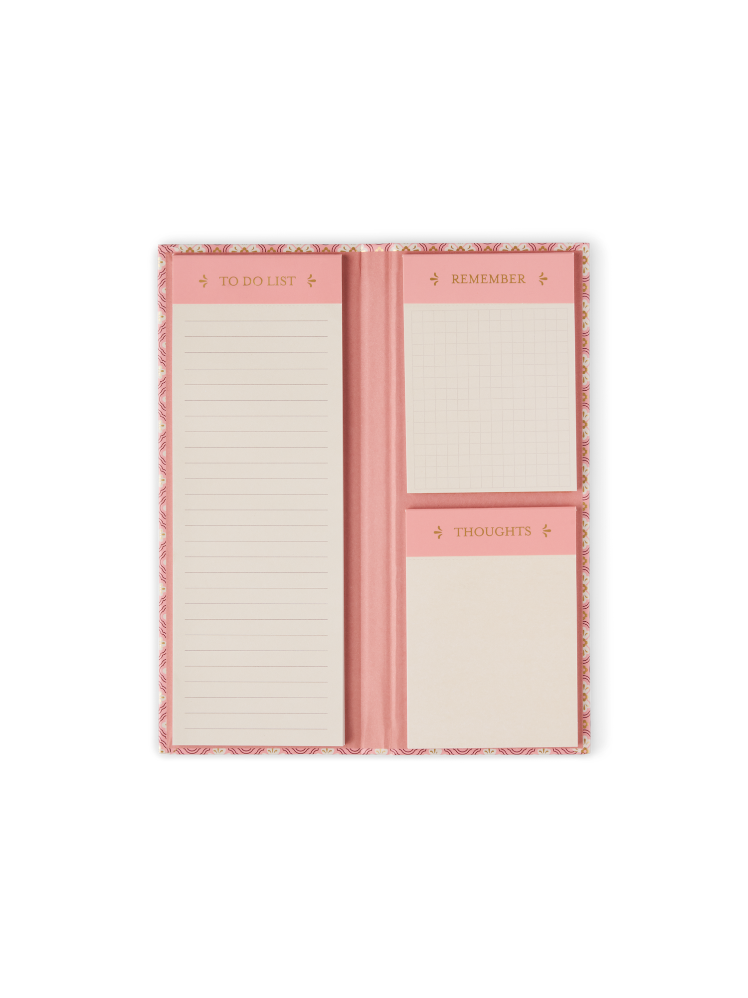 Notesbloksæt | Papir. 9 x 23 cm. | Dusty Rose
