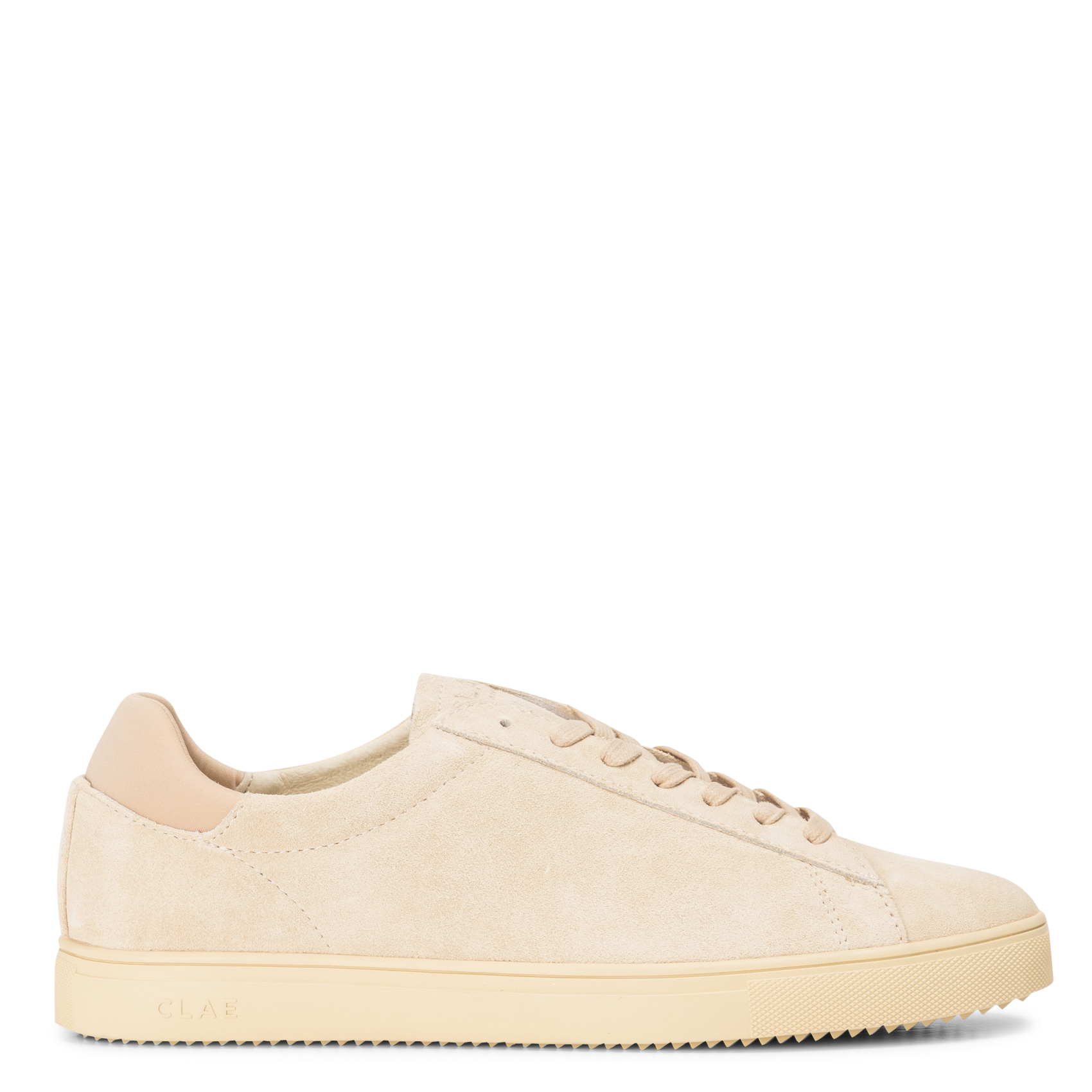 BRADLEY - Baskets basses en cuir velours | Beige