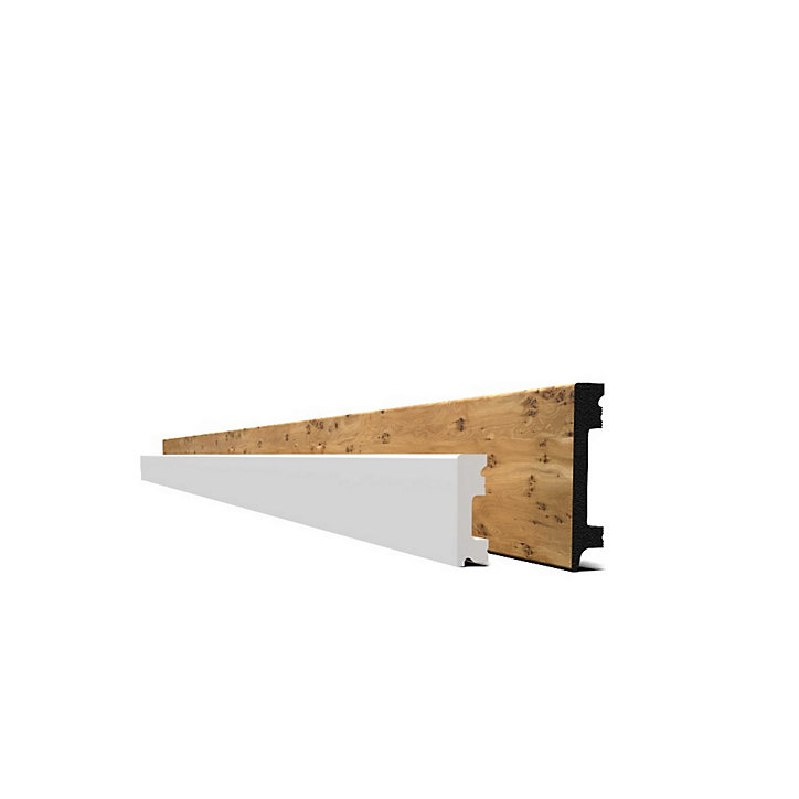 Plinthe PVC Selit 2m x 5 cm noir (vendue à la pièce)