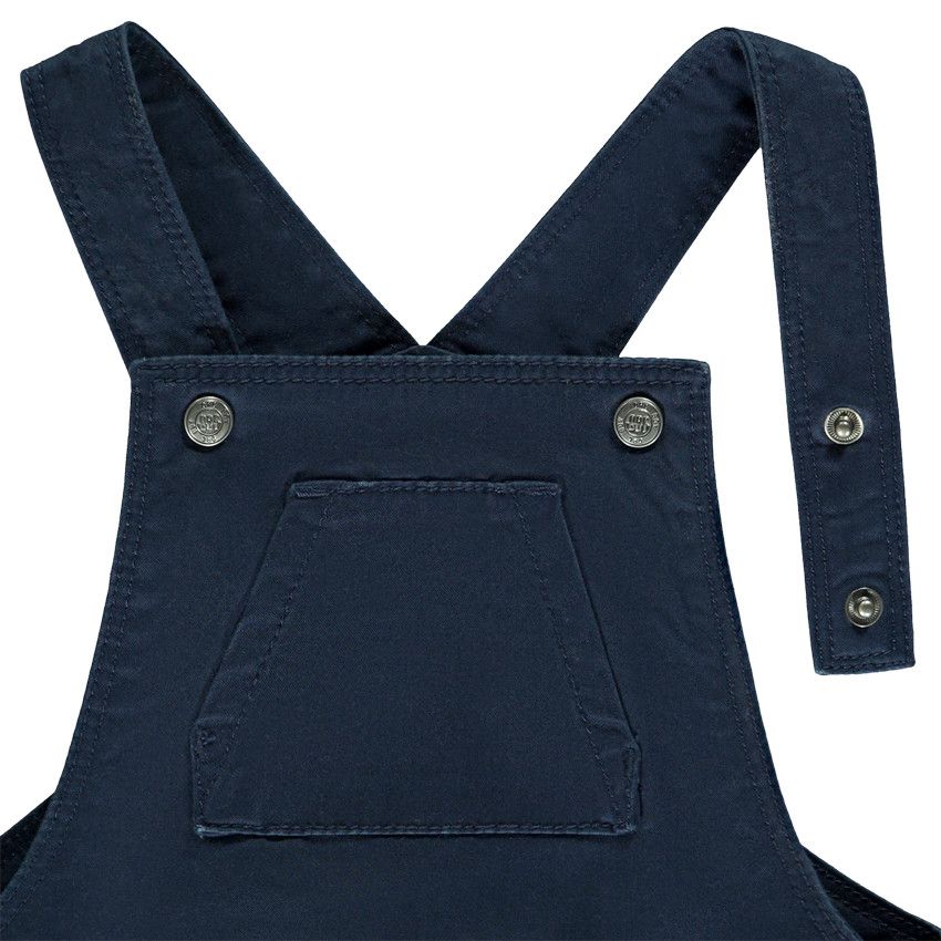 Salopette longue en twill pour bébé garçon - Bleu marine