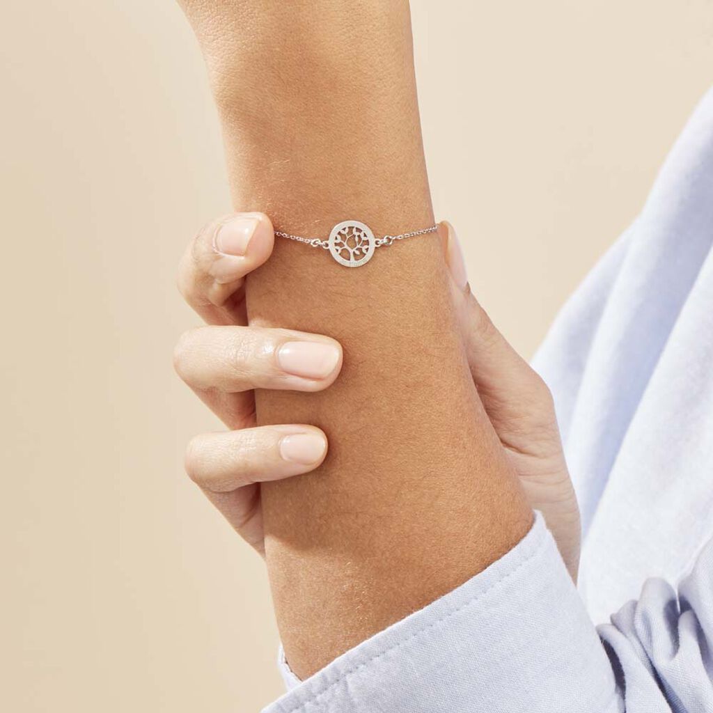 Bracelet Argent Blanc Vroon