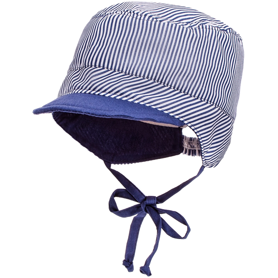 maximo Boys Tellercap Streifen marine-weiss