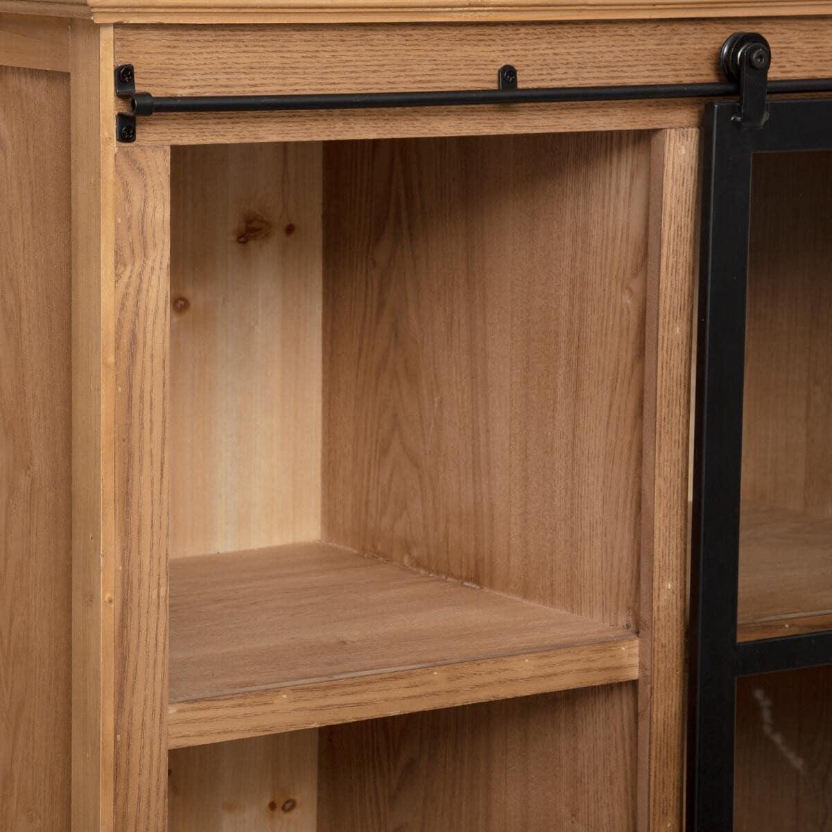 VITRINE BIBLIOTHEQUE 2 TIROIRS DANIK