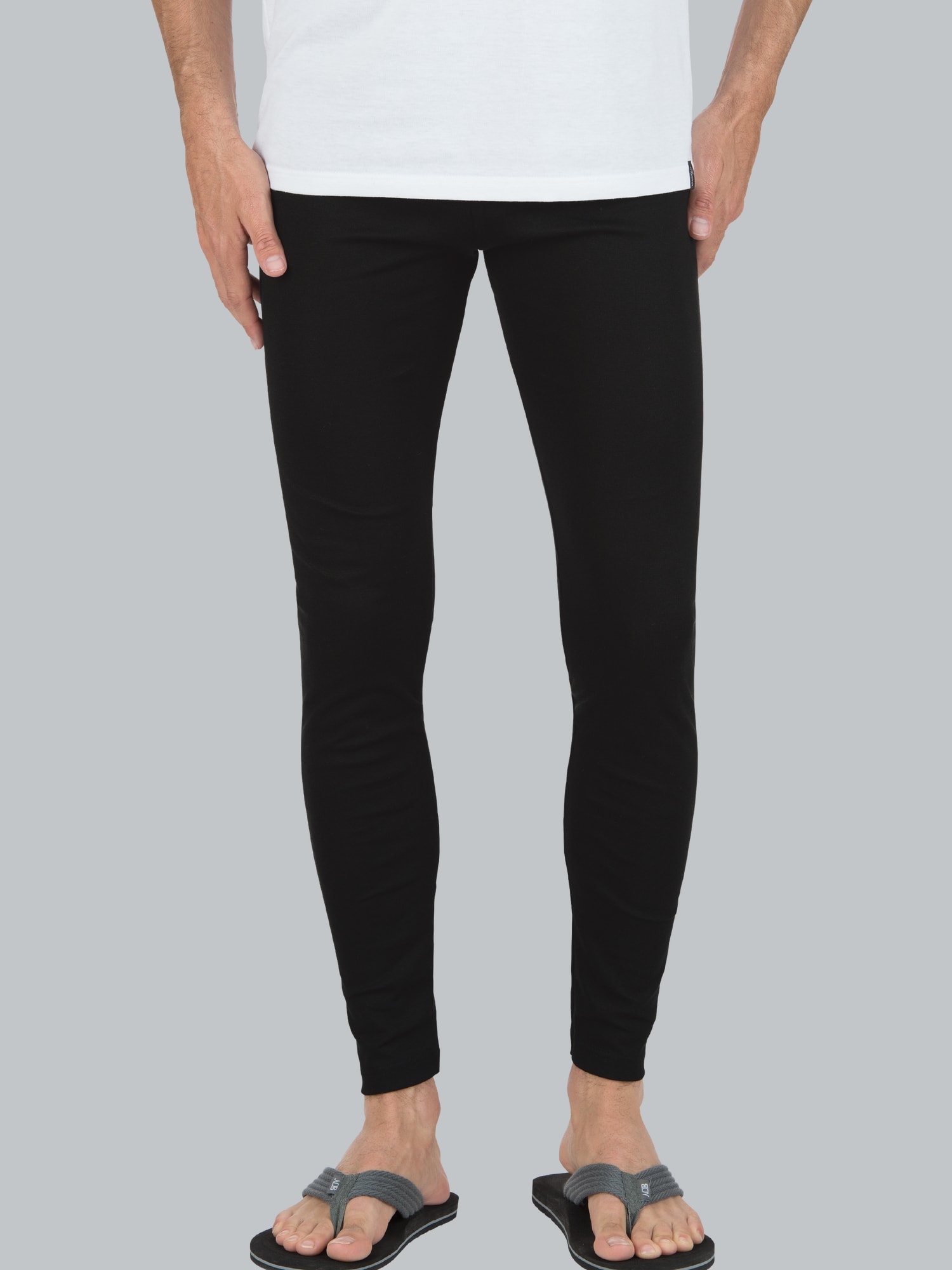 Leggings aus Baumwolle/Elastan Schwarz
