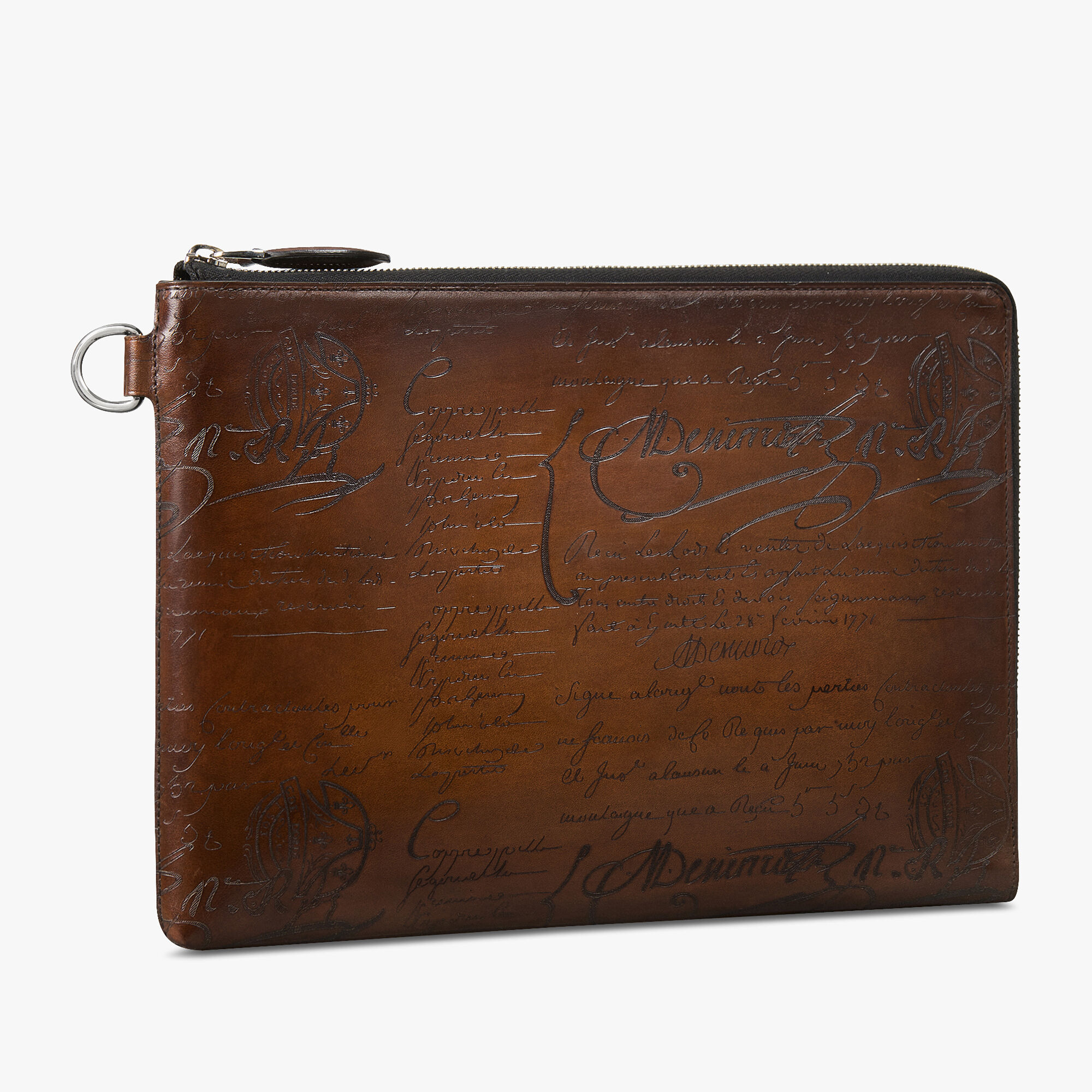 Pochette Nino Gm En Cuir Scritto