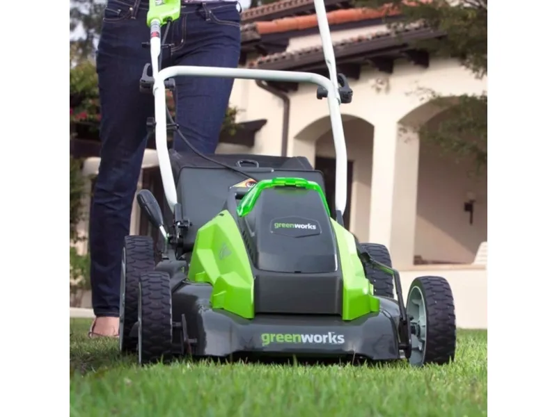 Greenworks G40LM41, Skubbe plæneklipper, 600 m², 41 cm, 2,5 cm, 8 cm, 300 m²