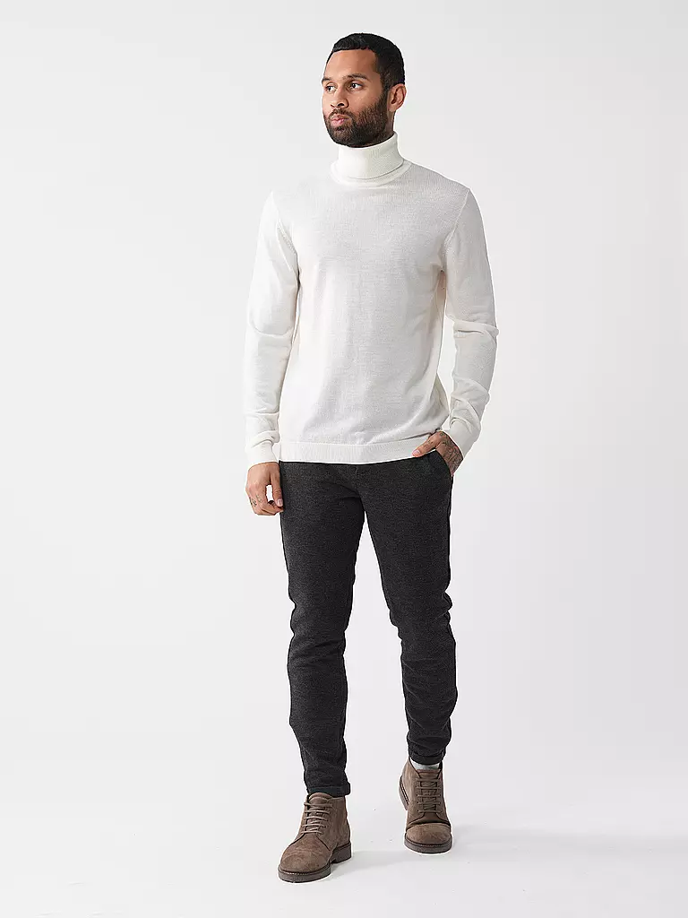 ROY ROBSON Rollkragenpullover creme