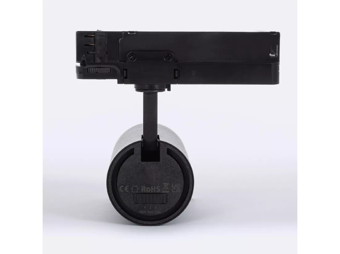 Spot LED sur Rail Triphasé 20W Wild CCT Multi-Angle 24-60º Noir