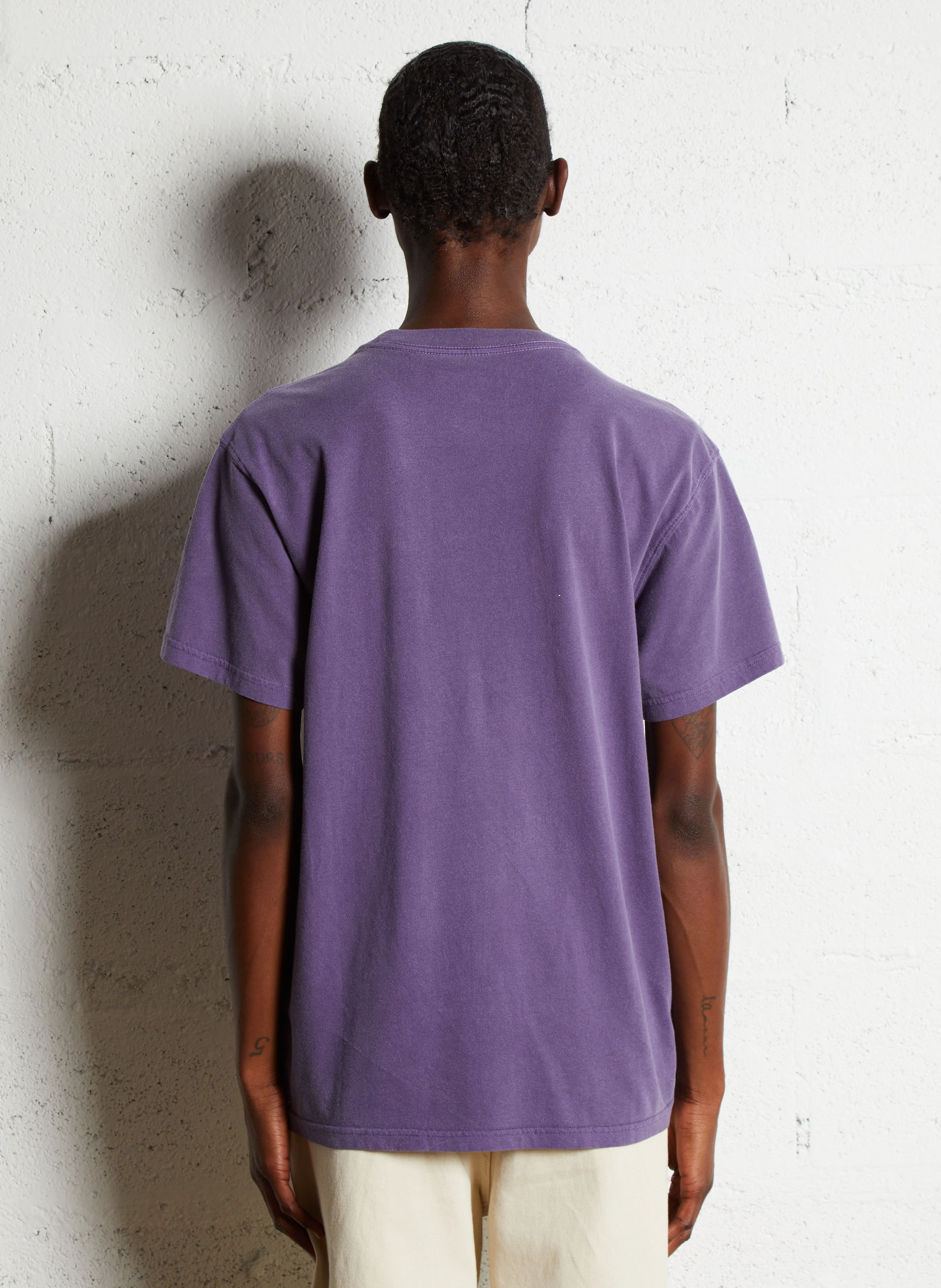 TRUCKER BUBBLE - Tee-shirt droit col rond sérigraphié en coton | Violet