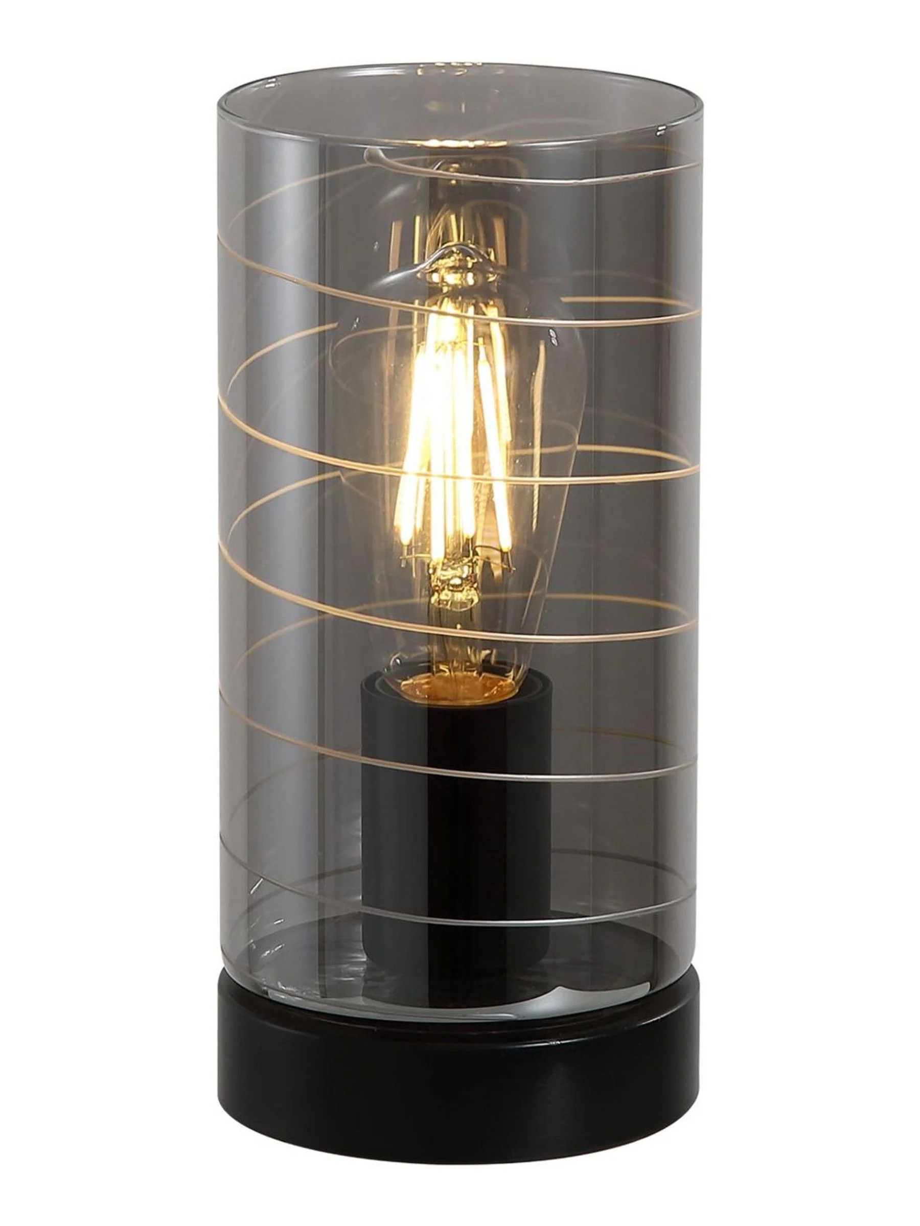 Searchlight 1 Light Glass Table Lamp