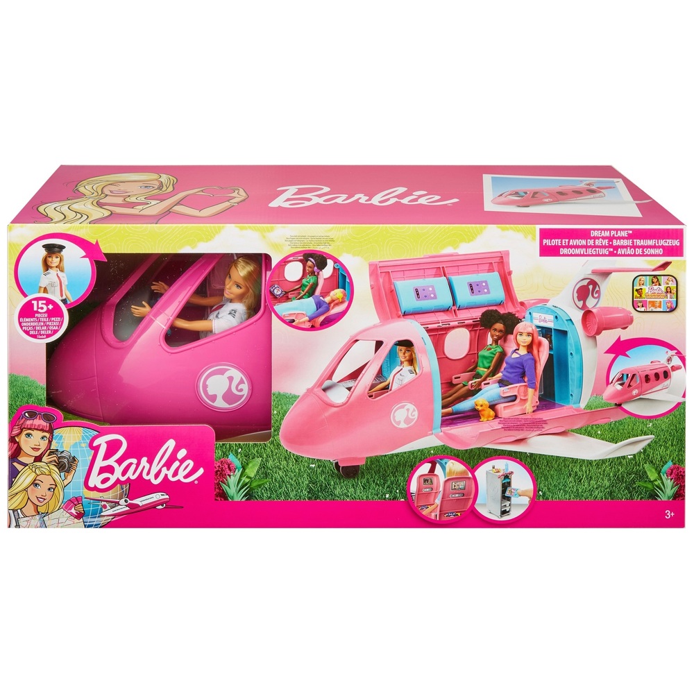 Barbie Traumflugzeug mit Pilotenpuppe