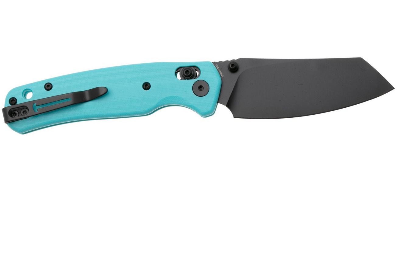 Bestechman Cicada's Wing BMK06J Coated 10Cr15MoV, Blue G10, zakmes