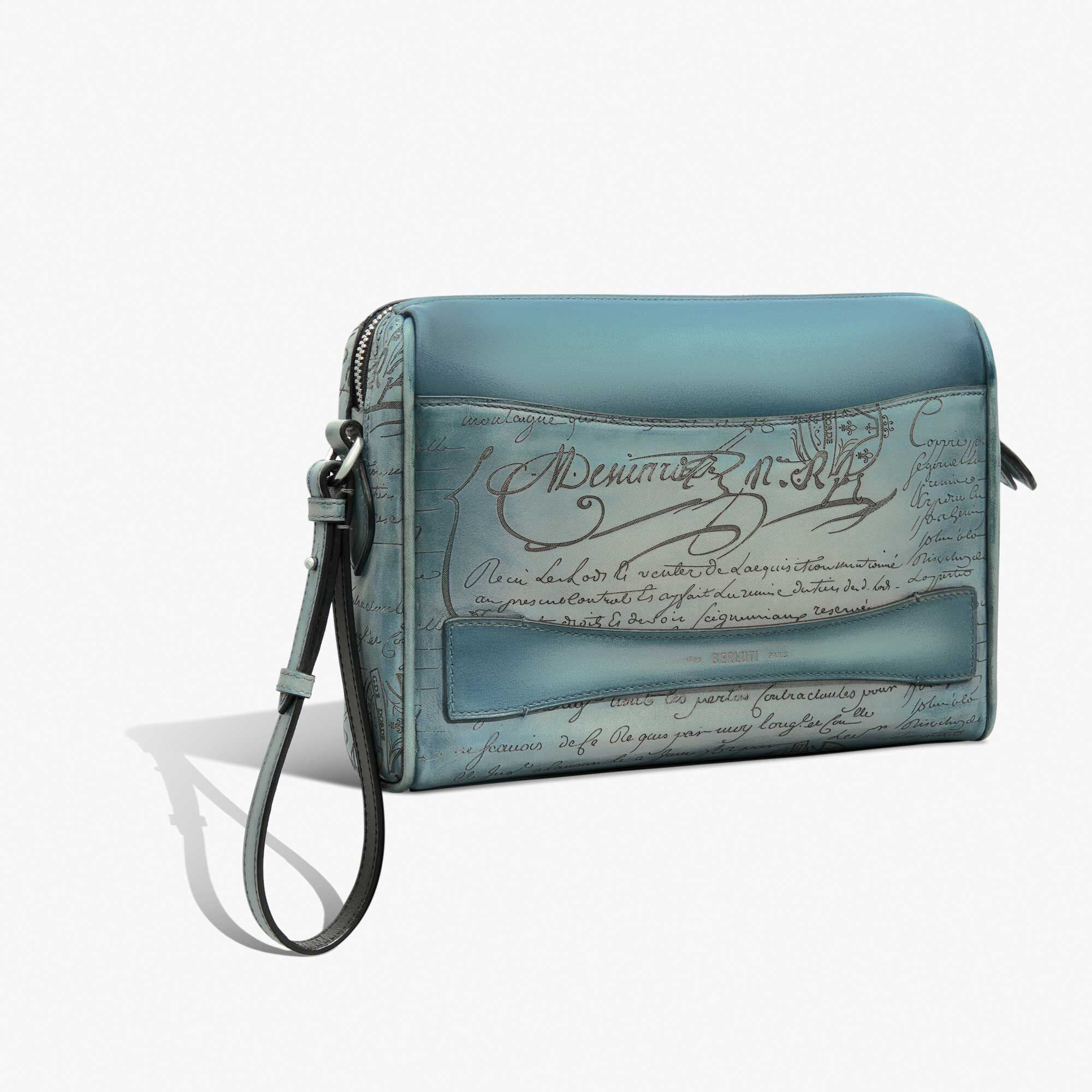 Pochette Rosewood Gradiant En Cuir Scritto
