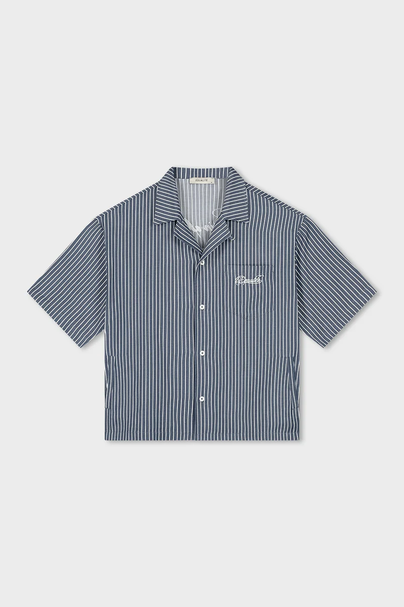 Equalité Sky Boxy Shirt Dames Donkerblauw