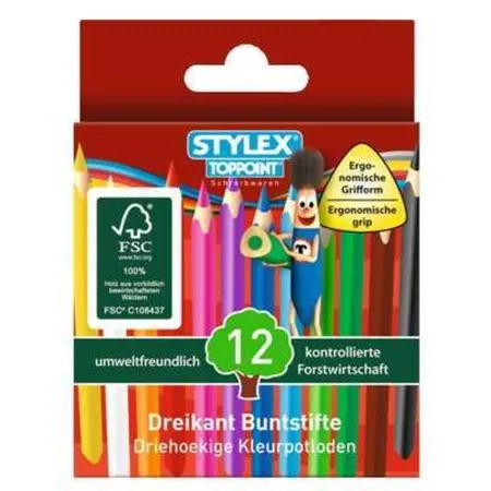 Stylex Mini Dreikant Buntstifte 144 Stück