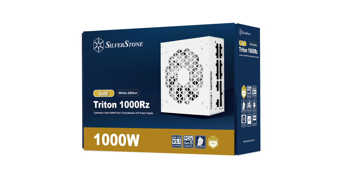 SilverStoneTriton 1000Rz modulaire 1000 watt voeding   (Wit, 1x 12V-2x6, 4x PCIe)