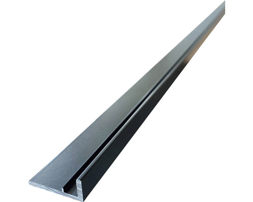 Wandfix lang profiel Vario 4.000x38x3 mm aluminium zwart