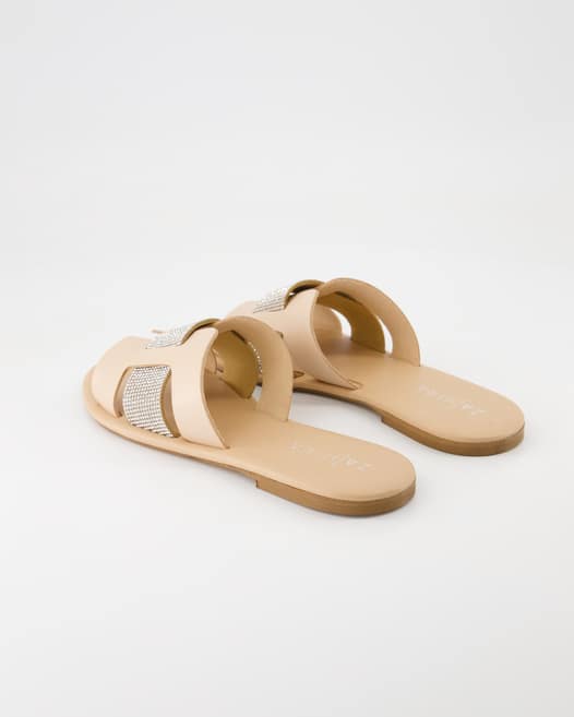 Zahira 12260 Pantoletten in Beige