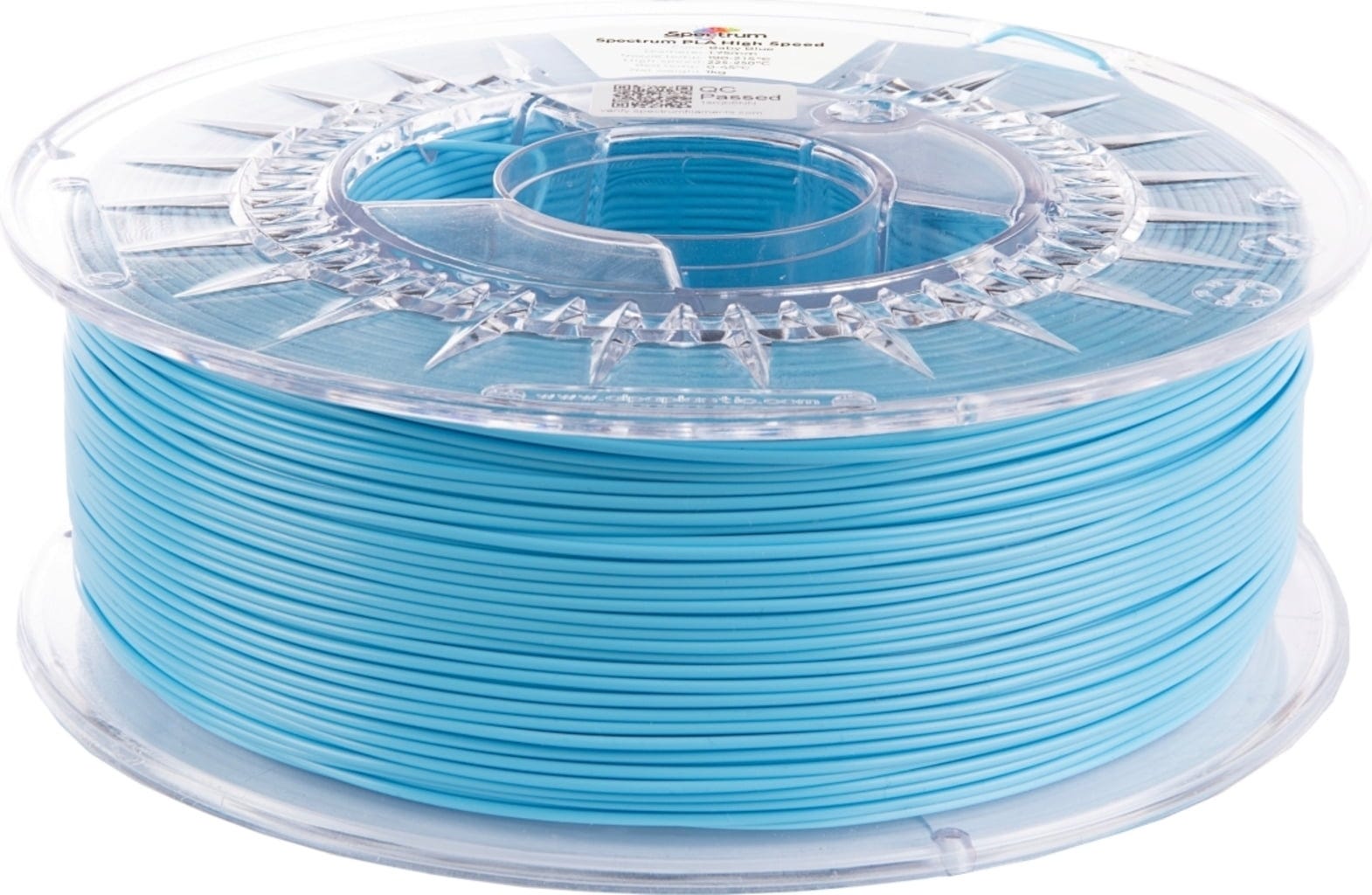 Spectrum  Premium PLA High Speed Baby Blue, 1,75 mm / 1000 g    PLA Material speziell für den Hochgeschwindigkeitsdruck
