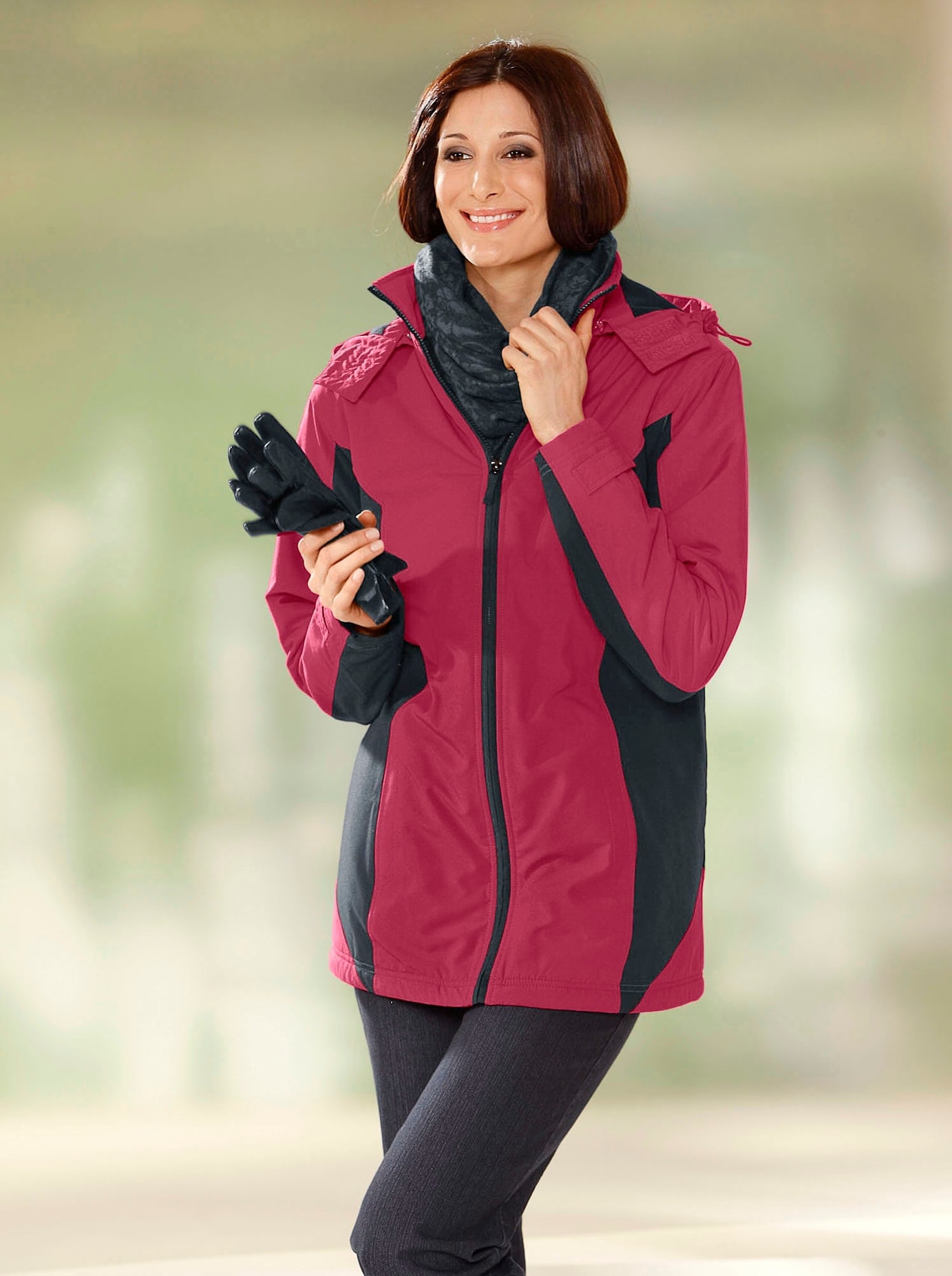 Classic Basics Funktionsjacke mit Kapuze