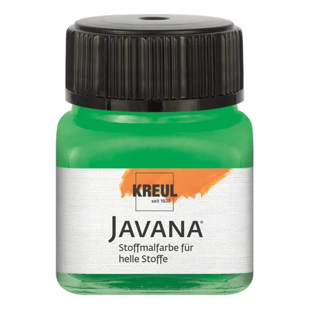 Javana Stoffmalfarbe für helle Stoffe, 20 ml Glas in brillantgrün