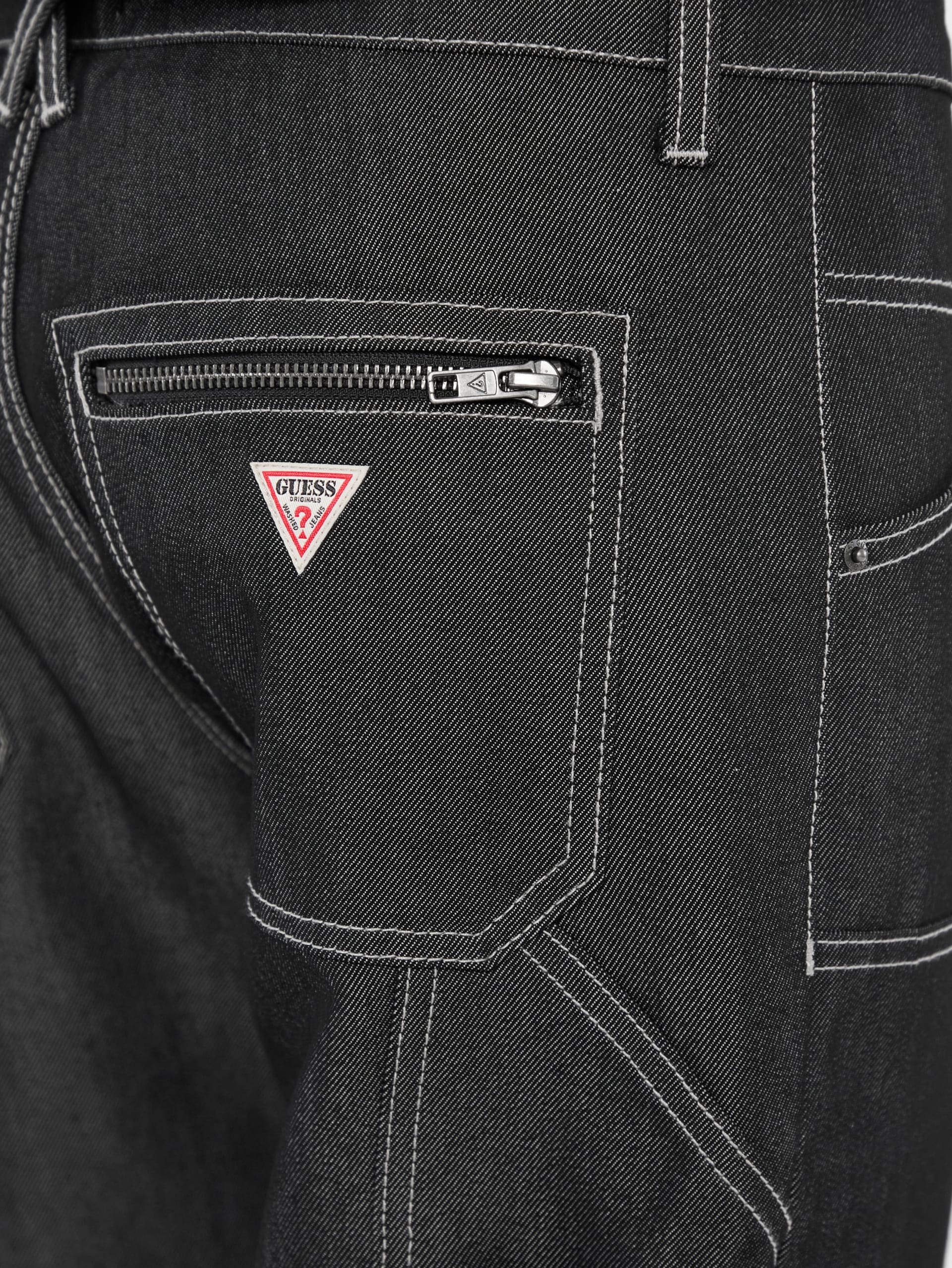 Calça jeans GUESS Originals Metallic Zip Carpenter