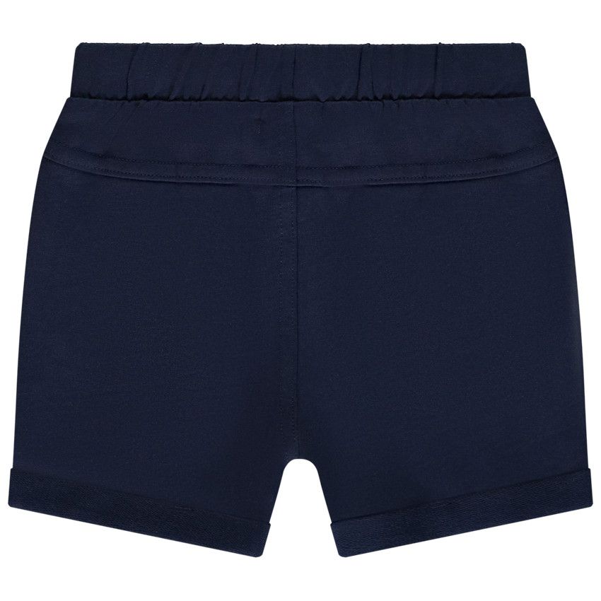 Bermuda en molleton uni pour bébé garçon - Bleu marine