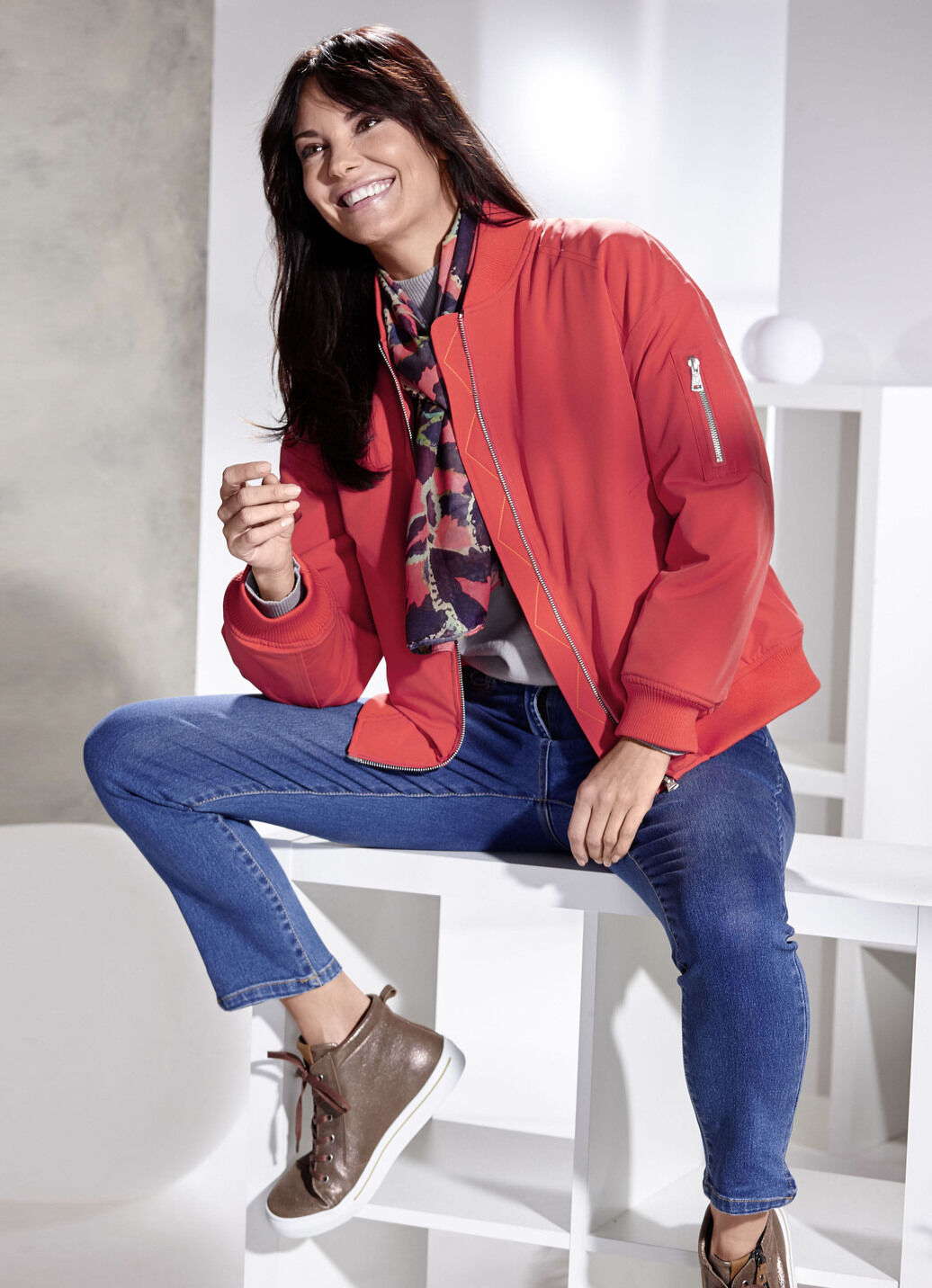 Blouson mit 2-Wege-Reißverschluss